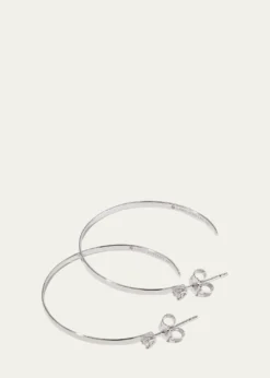 Lana14K Gold Diamond Sunrise Hoop Earrings