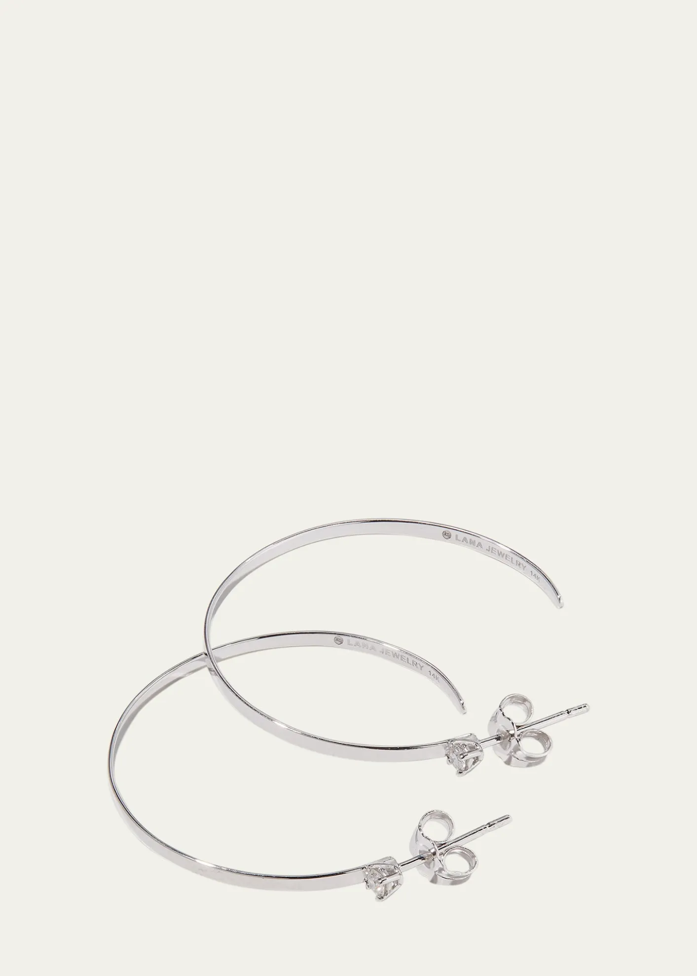 Lana14K Gold Diamond Sunrise Hoop Earrings