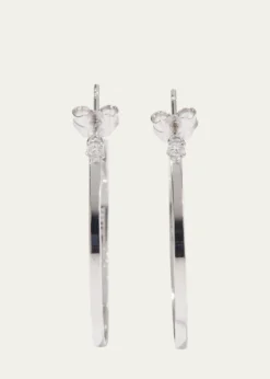 Lana14K Gold Diamond Sunrise Hoop Earrings
