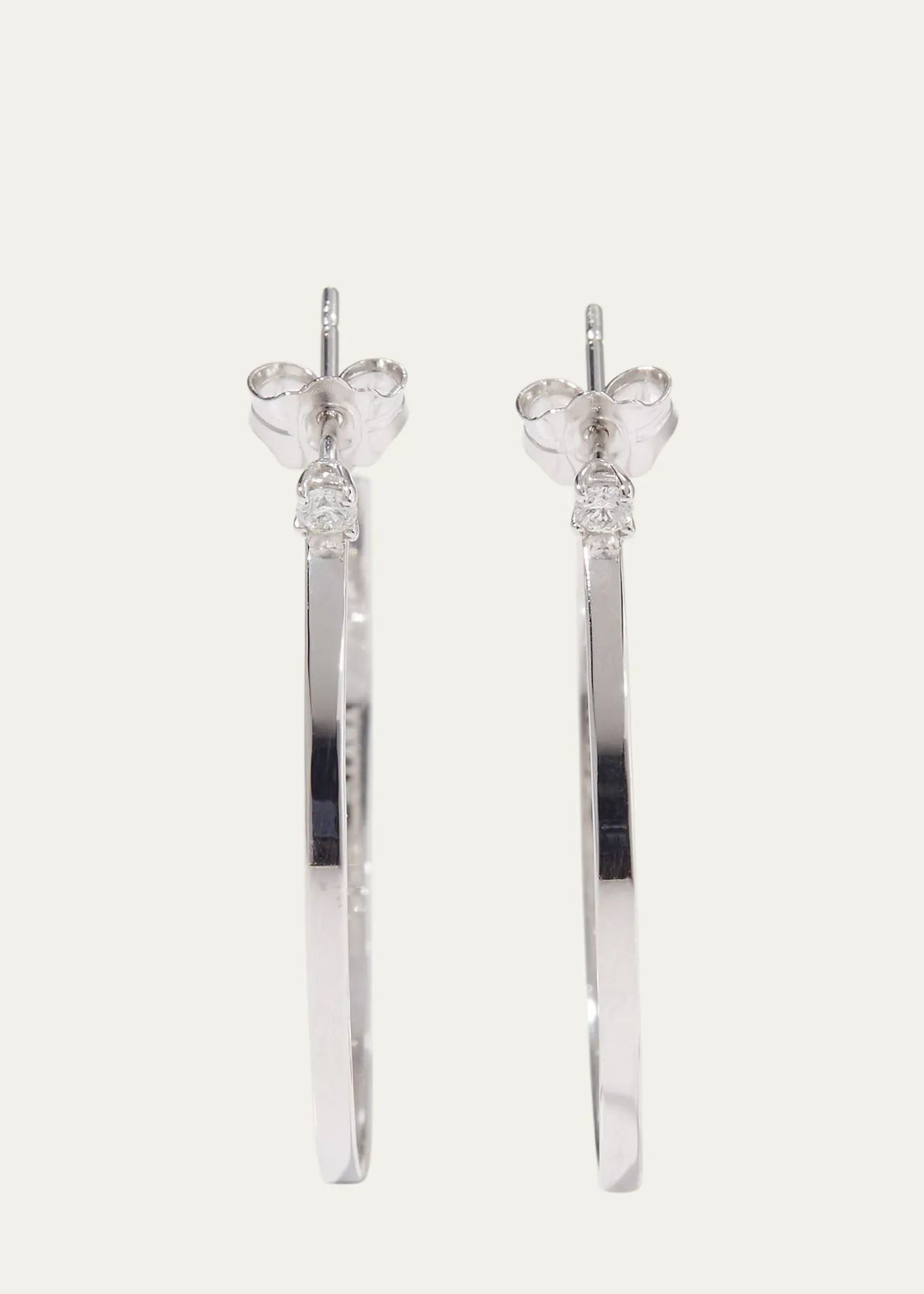 Lana14K Gold Diamond Sunrise Hoop Earrings