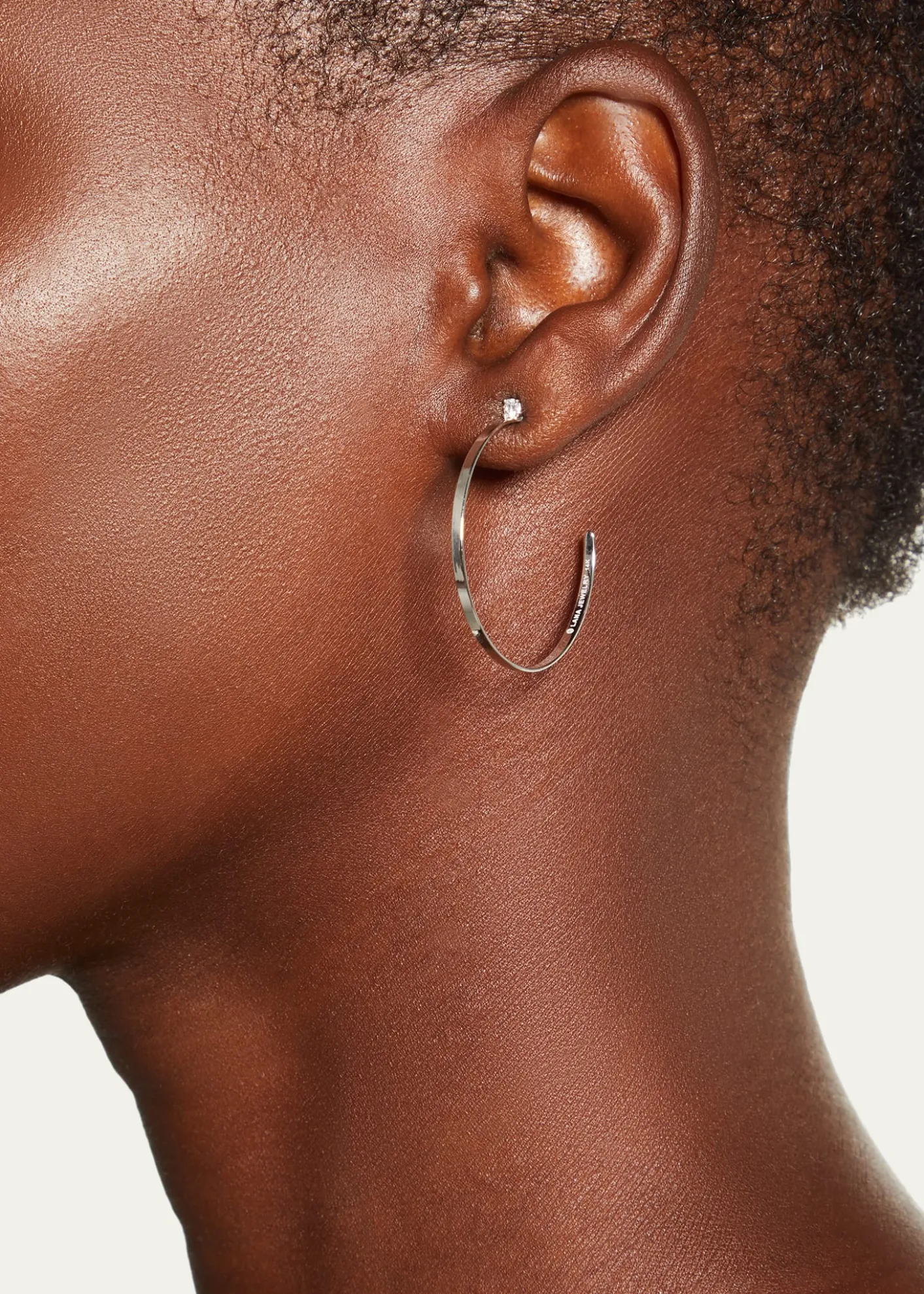 Lana14K Gold Diamond Sunrise Hoop Earrings