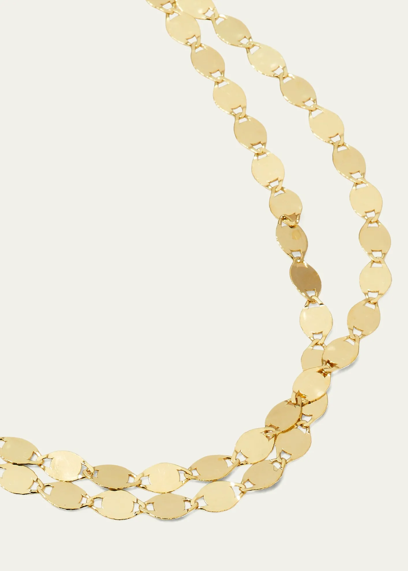 Lana14K Gold Double Strand Petite Nude Choker
