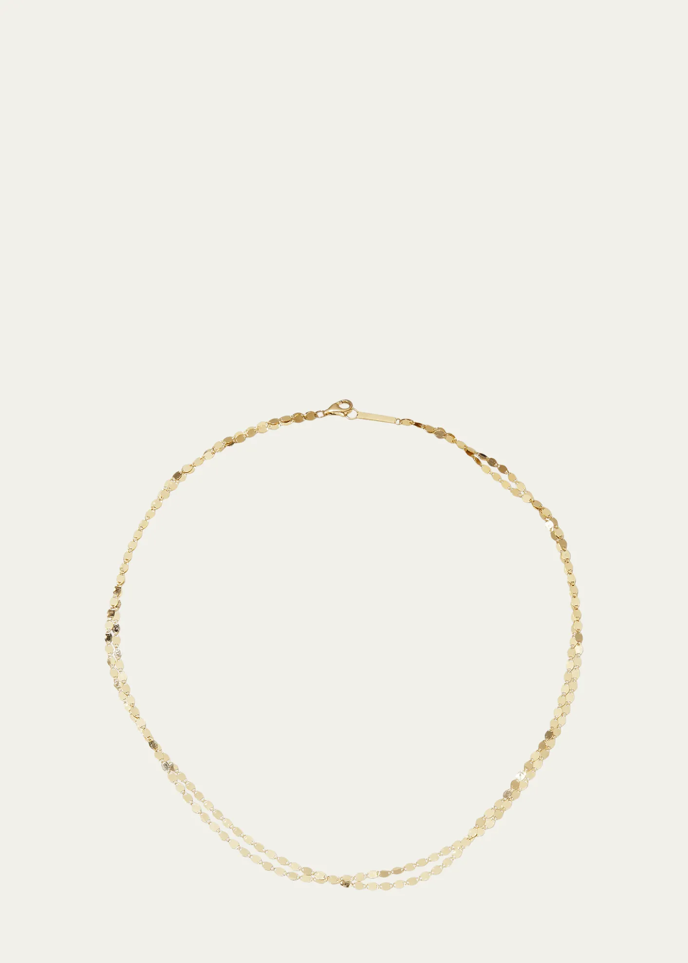 Lana14K Gold Double Strand Petite Nude Choker