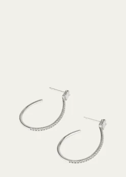 Lana14K Gold Flawless Diamond Teardrop Hoop Earrings, 35mm