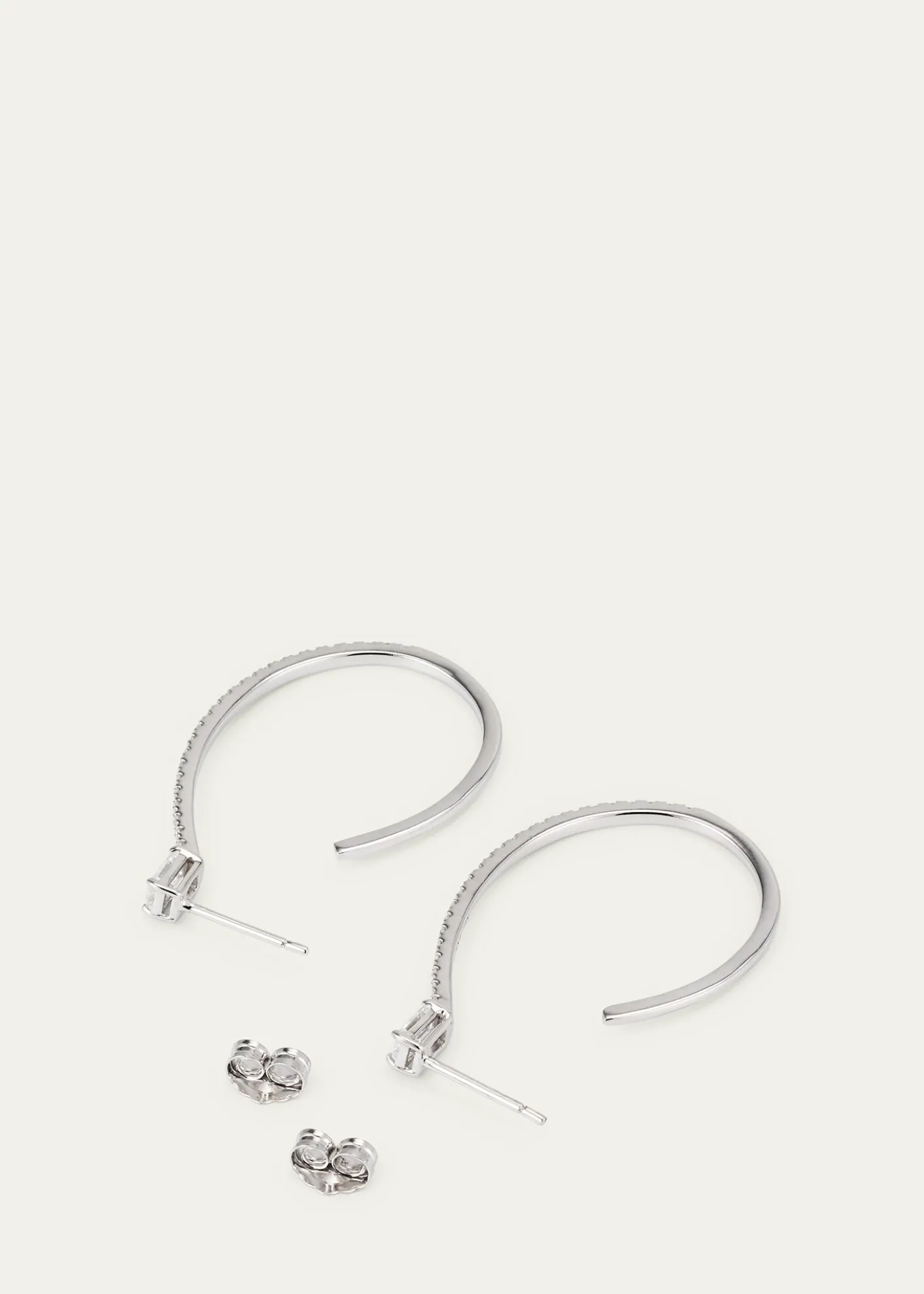 Lana14K Gold Flawless Diamond Teardrop Hoop Earrings, 35mm