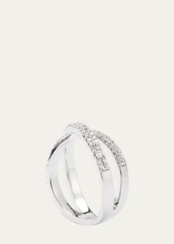 Lana14K Gold Flawless Diamond Vanity Crisscross Ring