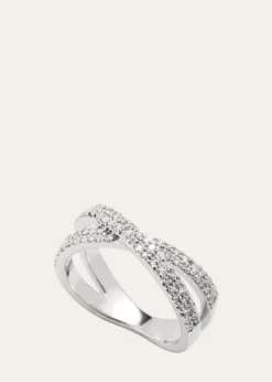 Lana14K Gold Flawless Diamond Vanity Crisscross Ring