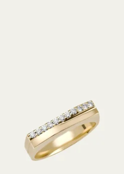 Lana14K Gold Flawless Geometric Double Band Ring