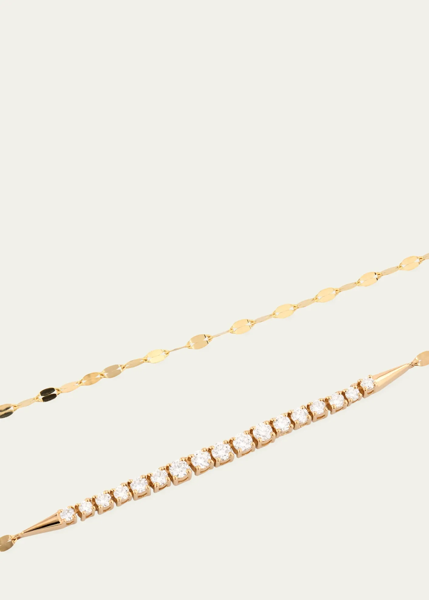 Lana14K Gold Flawless Graduating Diamond Tennis Necklace
