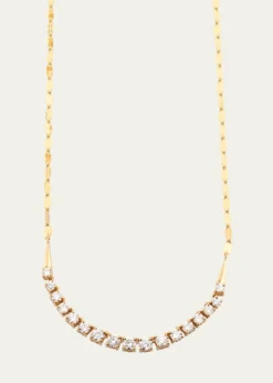 Lana14K Gold Flawless Graduating Diamond Tennis Necklace