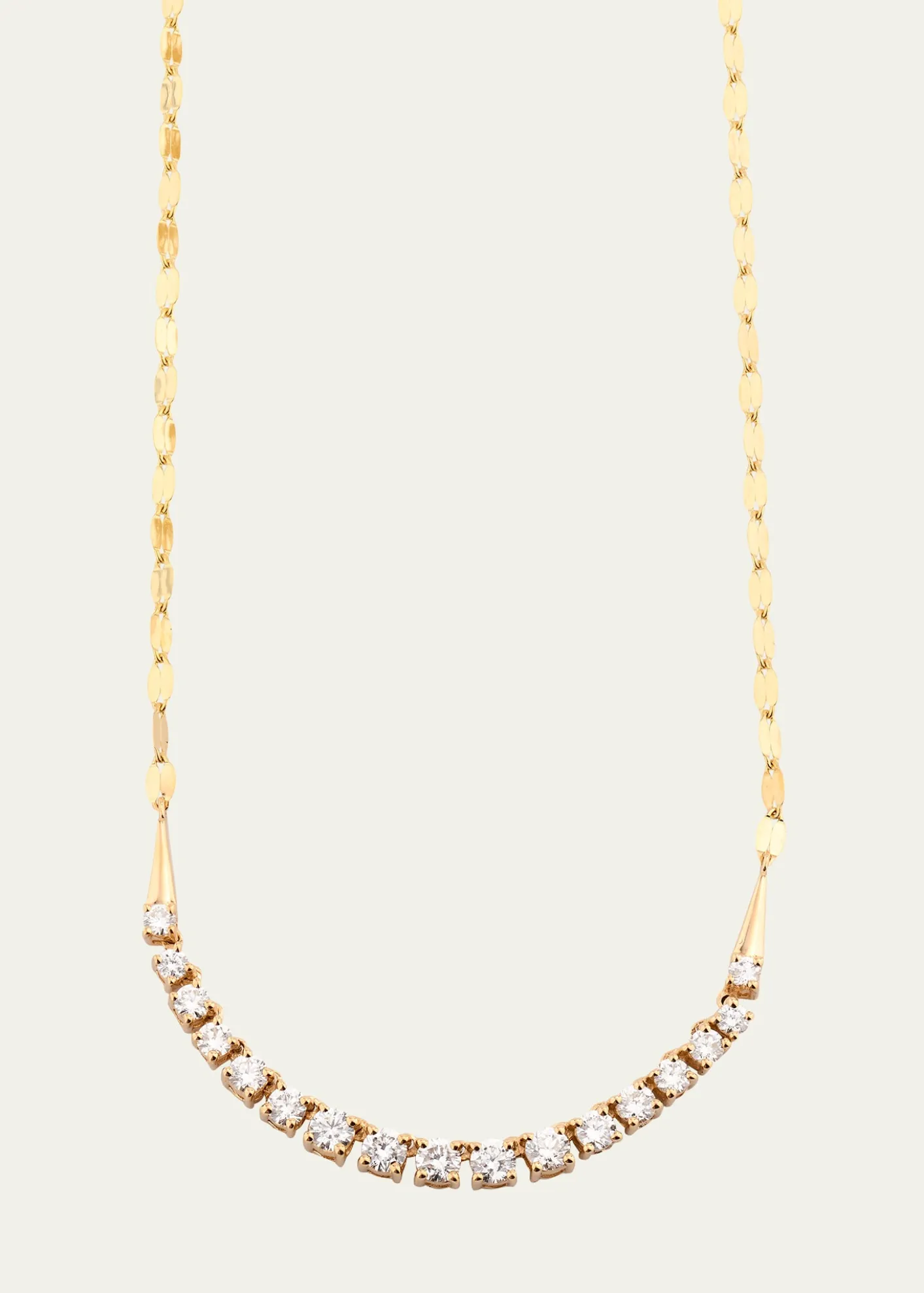 Lana14K Gold Flawless Graduating Diamond Tennis Necklace