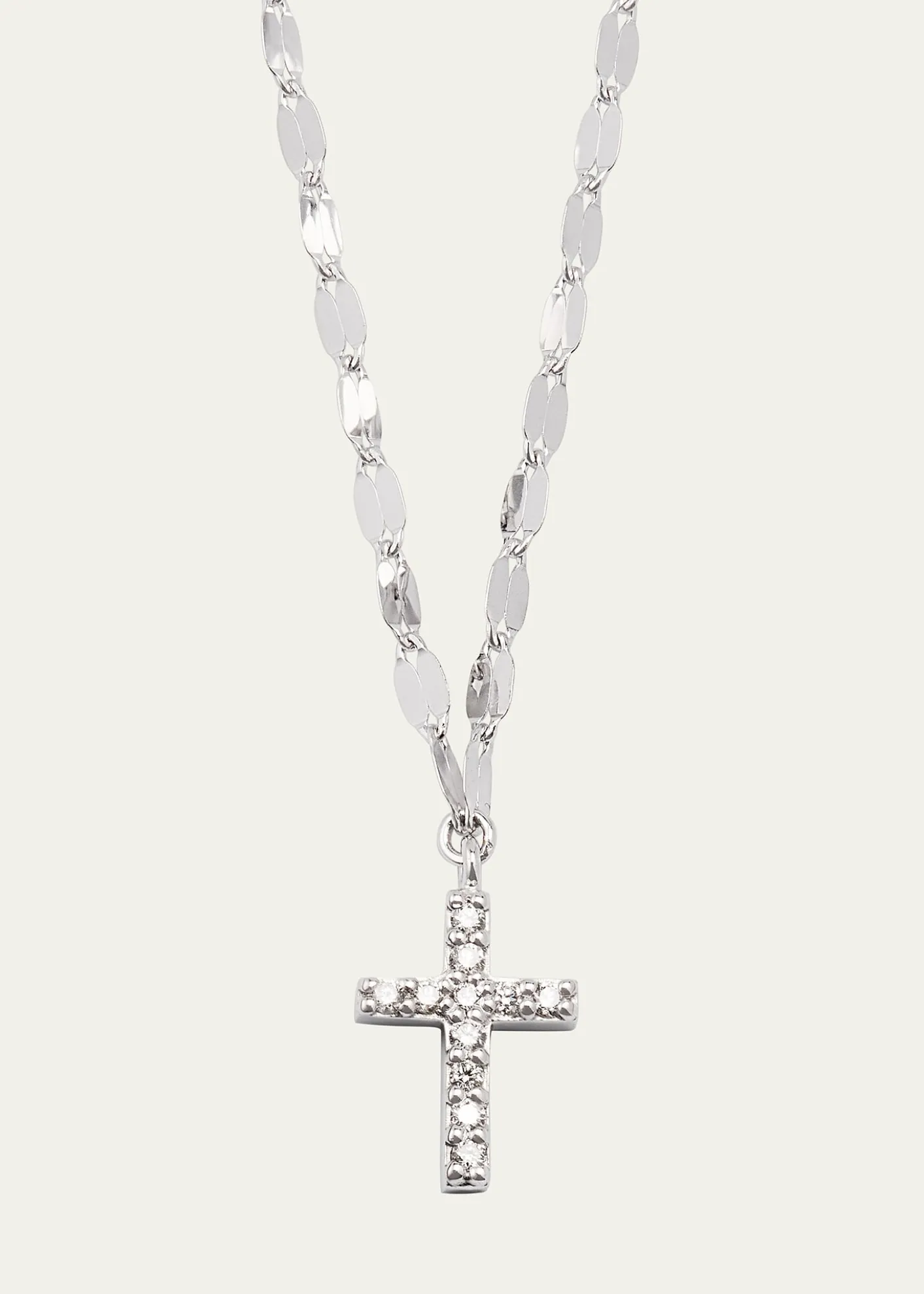 Lana14K Gold Flawless Mini Cross Pendant Necklace