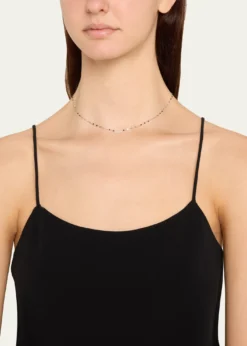 Lana14K Gold Flawless Mini Diamond Bar Pendant Necklace