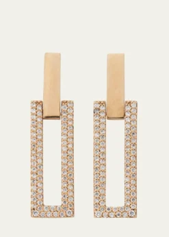 Lana14K Gold Flawless Open Tag Earrings