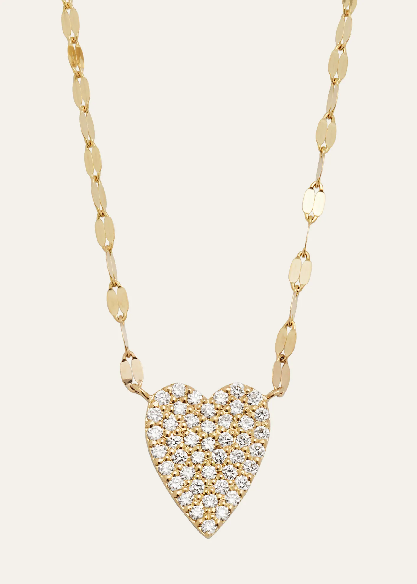 Lana14K Gold Flawless Small Diamond Heart Pendant Necklace