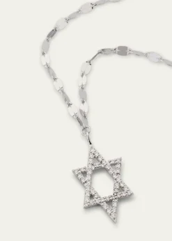 Lana14K Gold Flawless Star of David Pendant Necklace with Jump Ring, 16-18"L