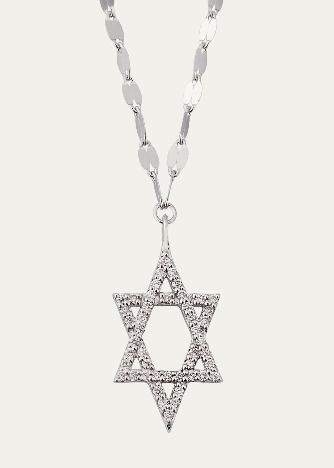 Lana14K Gold Flawless Star of David Pendant Necklace with Jump Ring, 16-18"L