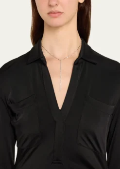 Lana14K Gold Flawless Tennis Lariat with Diamonds