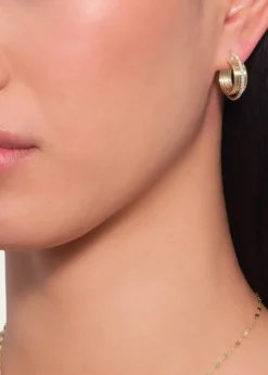 Lana14K Gold Lana Kinetic Diamond Huggie Earrings