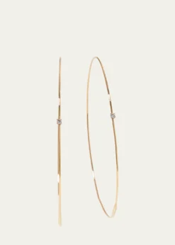 Lana14K Gold Large Magic Diamond Hoops