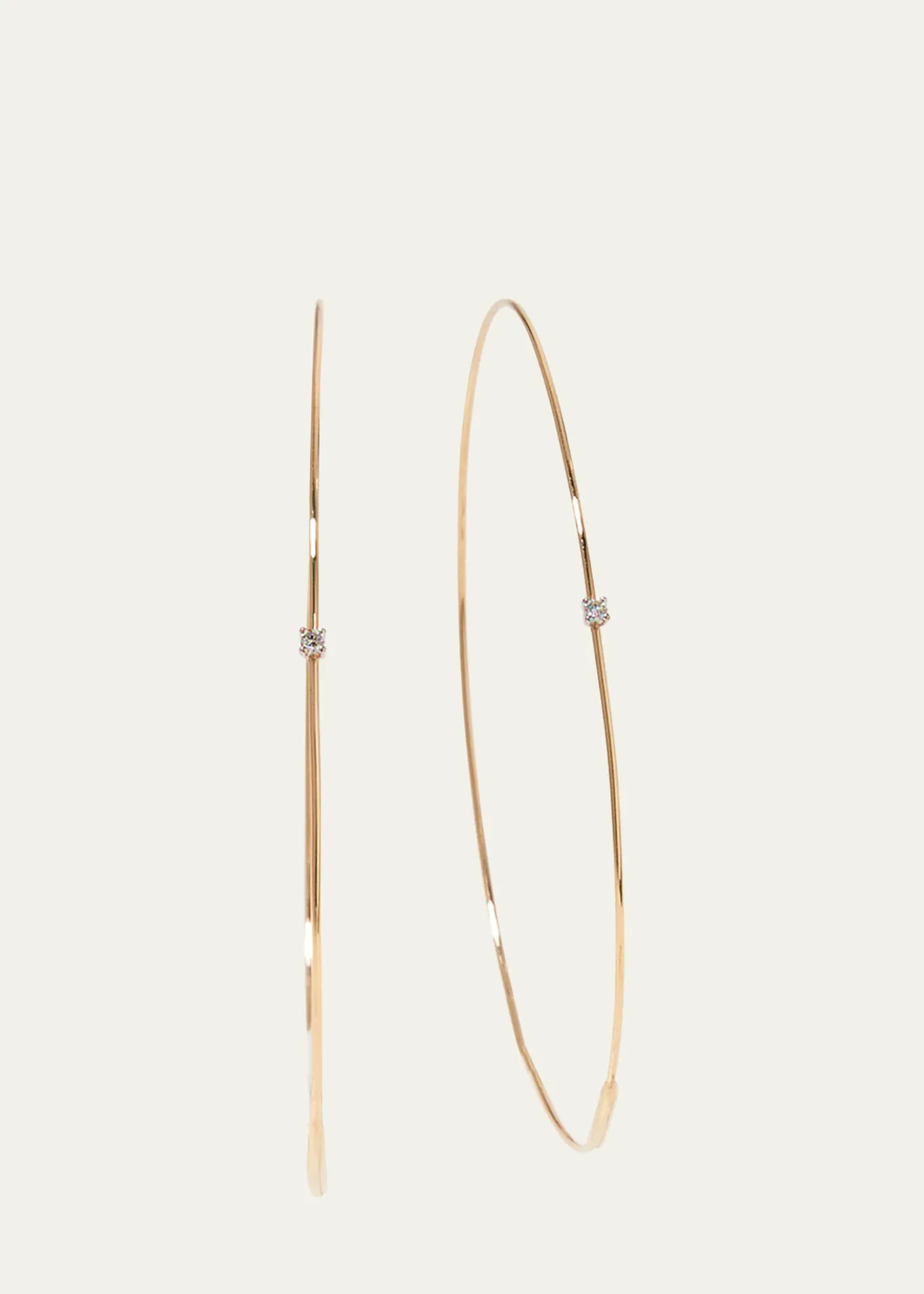 Lana14K Gold Large Magic Diamond Hoops