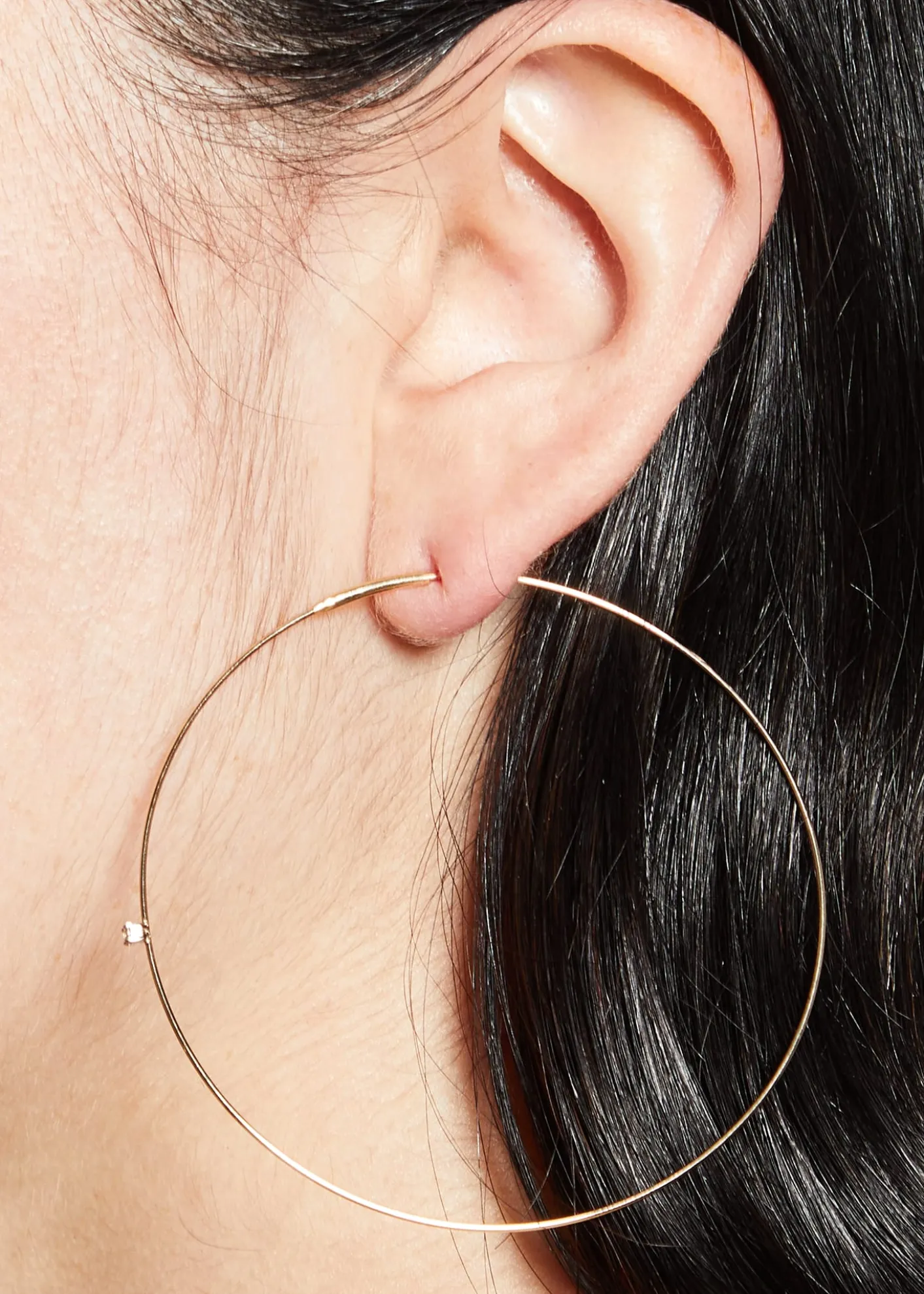 Lana14K Gold Large Magic Diamond Hoops