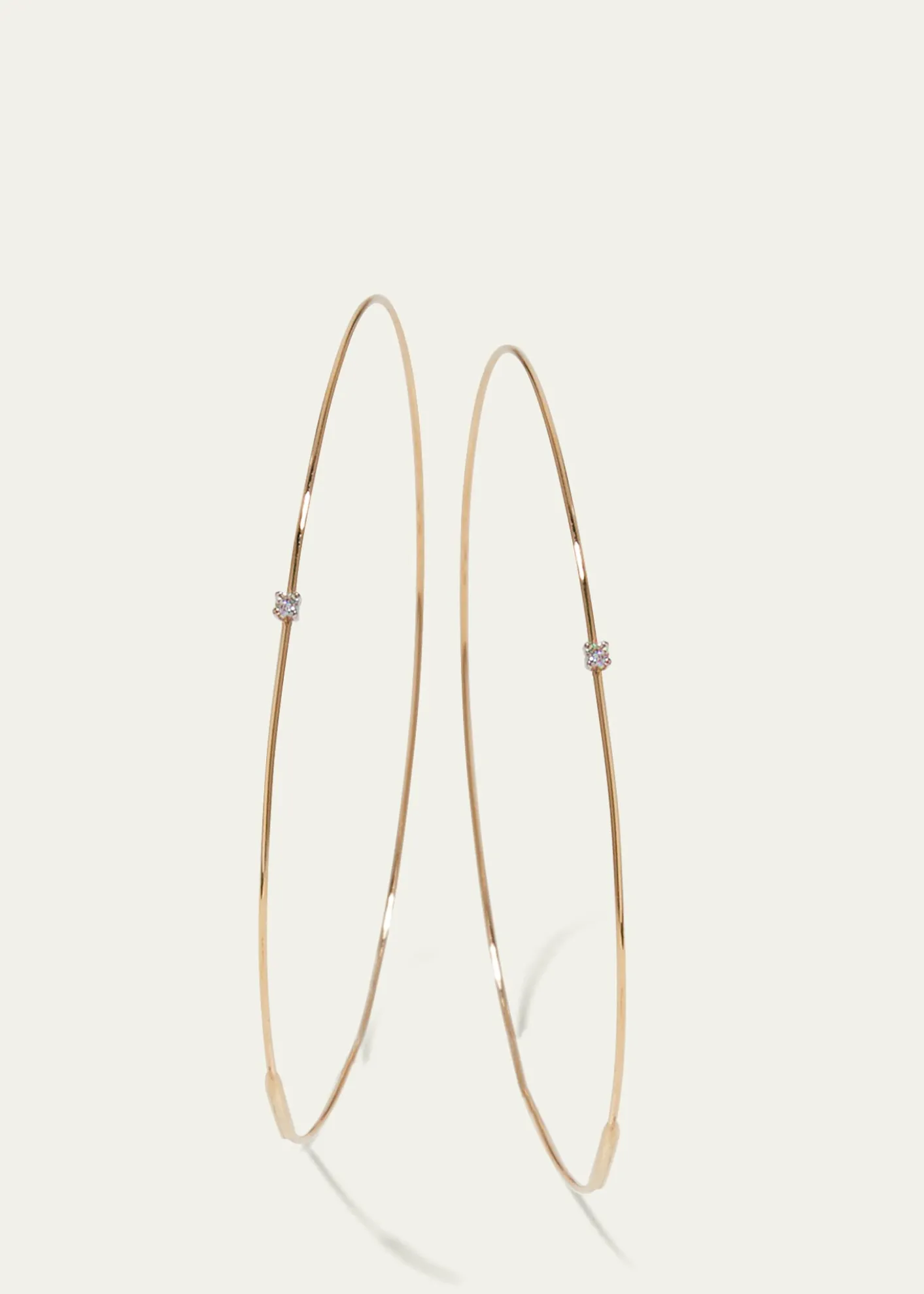 Lana14K Gold Large Magic Diamond Hoops