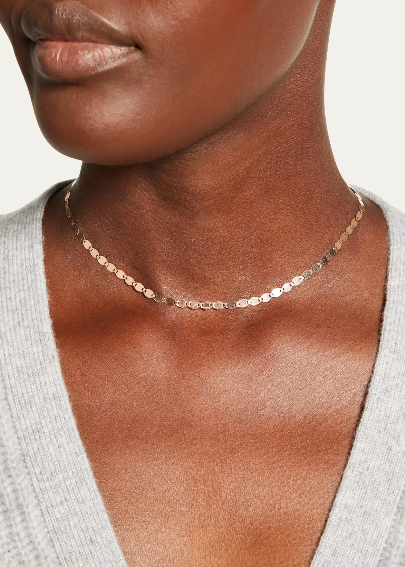 Lana14K Gold Large Nude Chain Choker Necklace