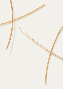 Lana14K Gold Large Upside Down Hoops with Diamonds