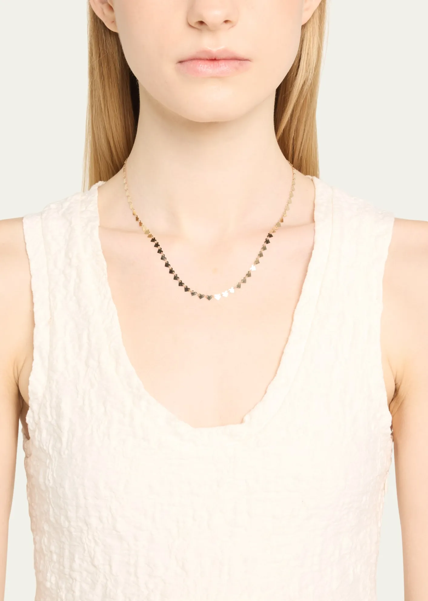 Lana14K Gold Laser Heart Chain Necklace