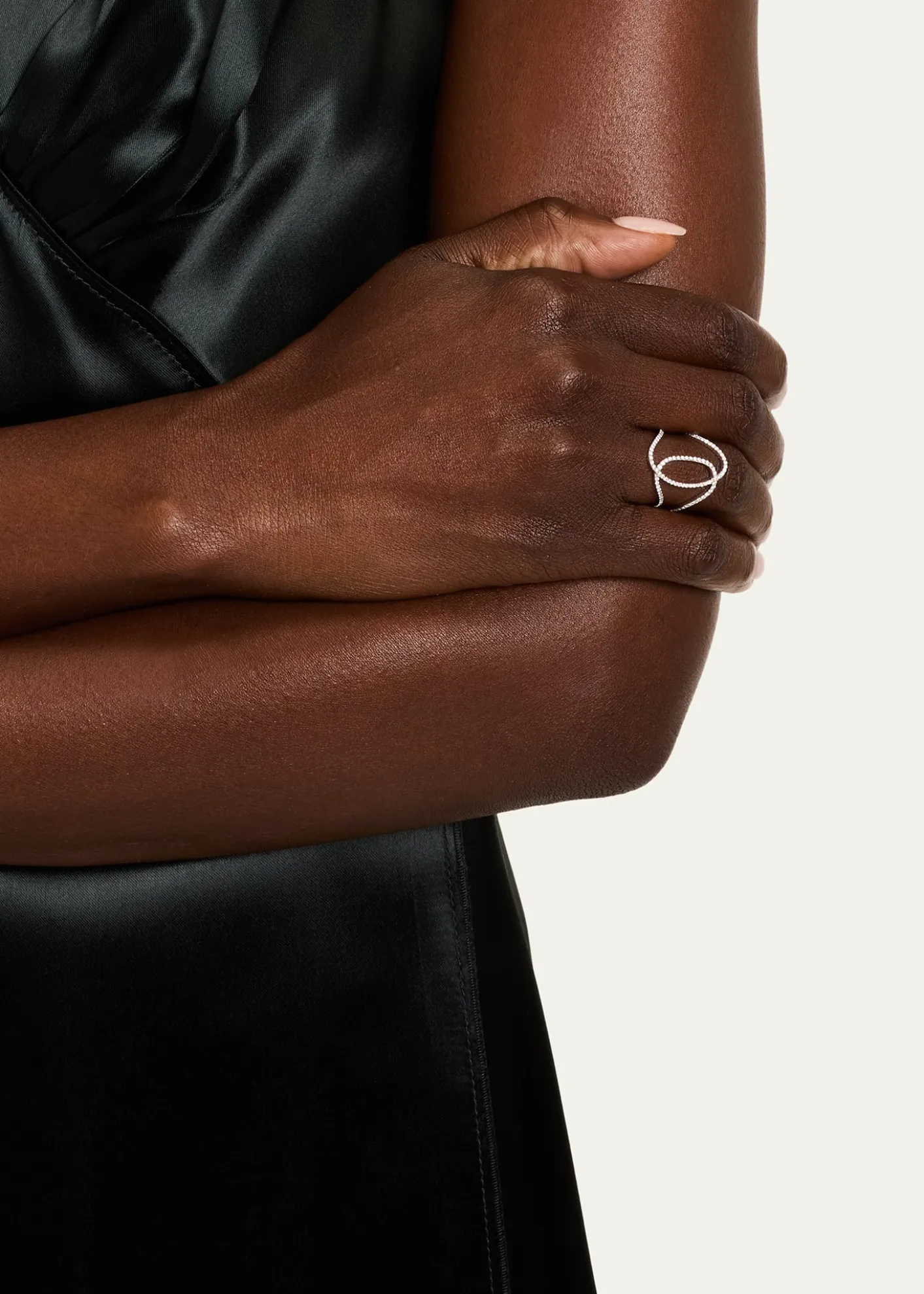 Lana14K Gold Skinny Illuminating Diamond Ring