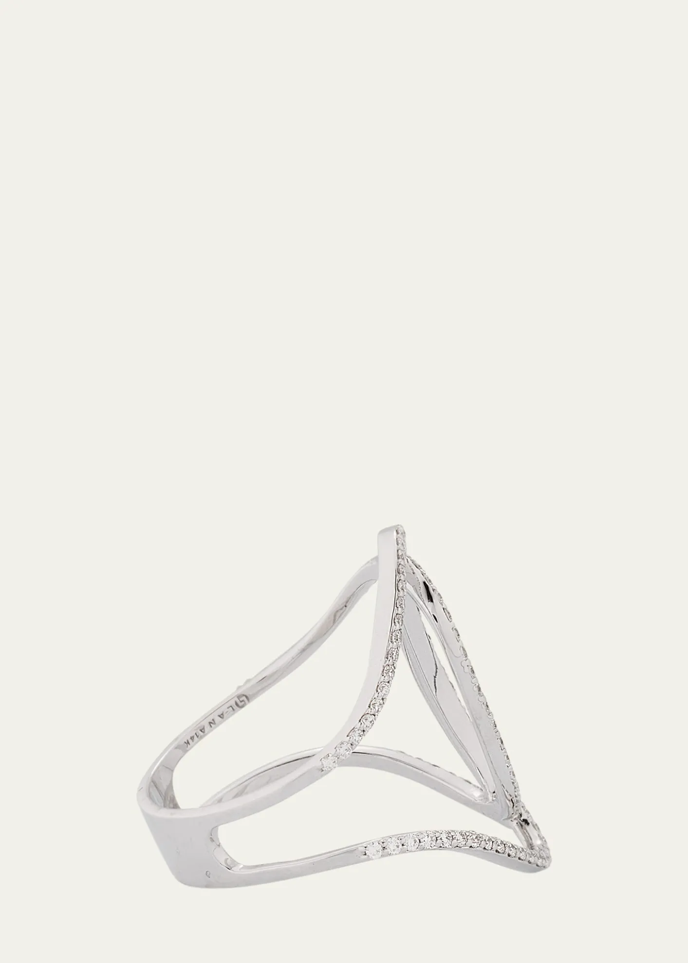 Lana14K Gold Skinny Illuminating Diamond Ring