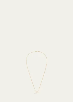 Lana14K Gold Small Flawless Malibu Diamond Initial Necklace, A-Z