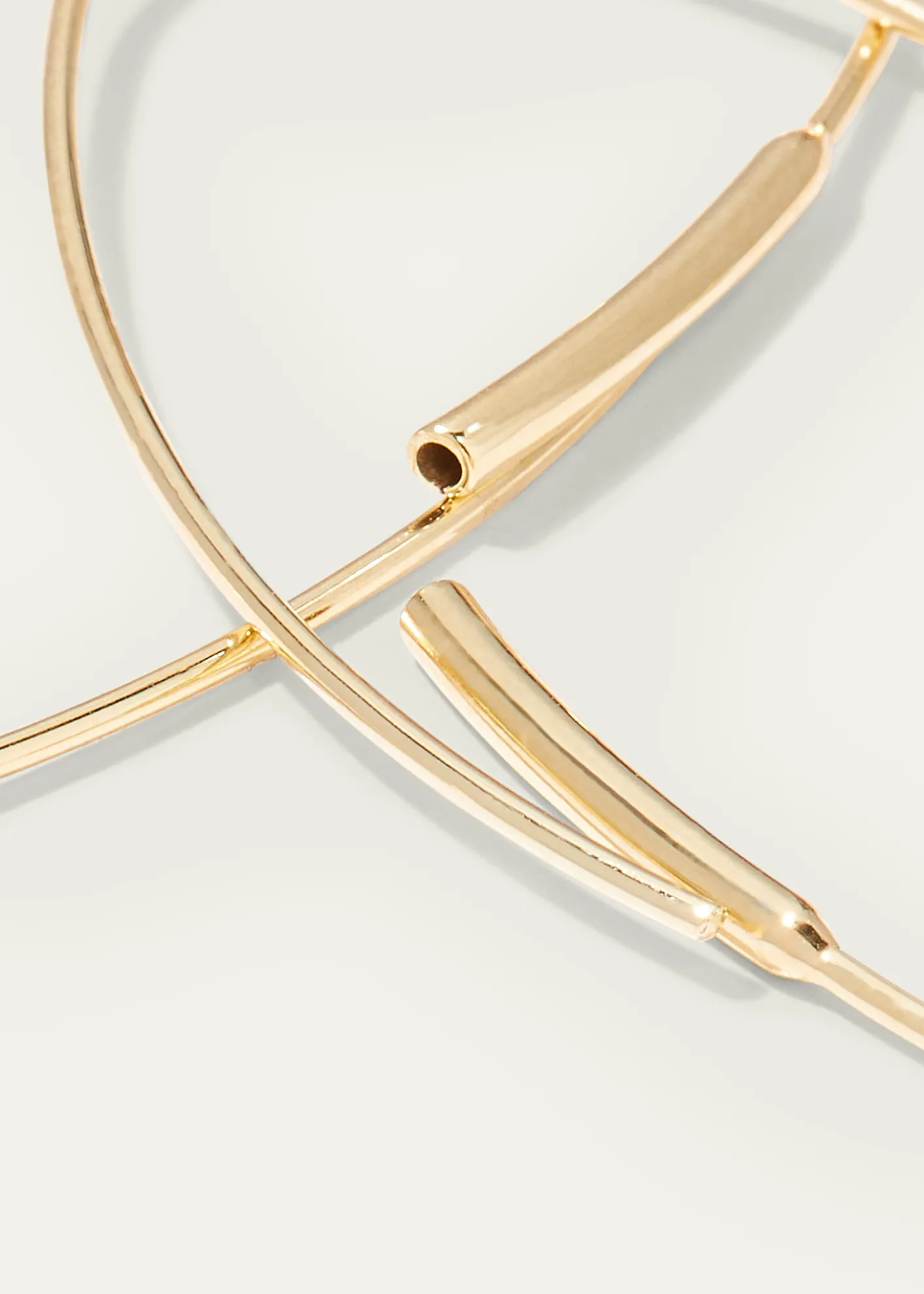 Lana14K Gold Small Oval Magic Hoop Earrings with Diamonds