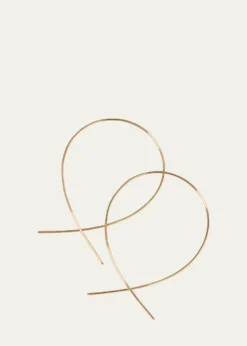 Lana14K Gold Small Upside Down Hoop Earrings