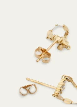 Lana14K Gold Solo Blake Draping Diamond Stud Earrings