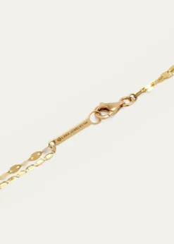 Lana14K Gold Solo Double-Strand Necklace with Diamond