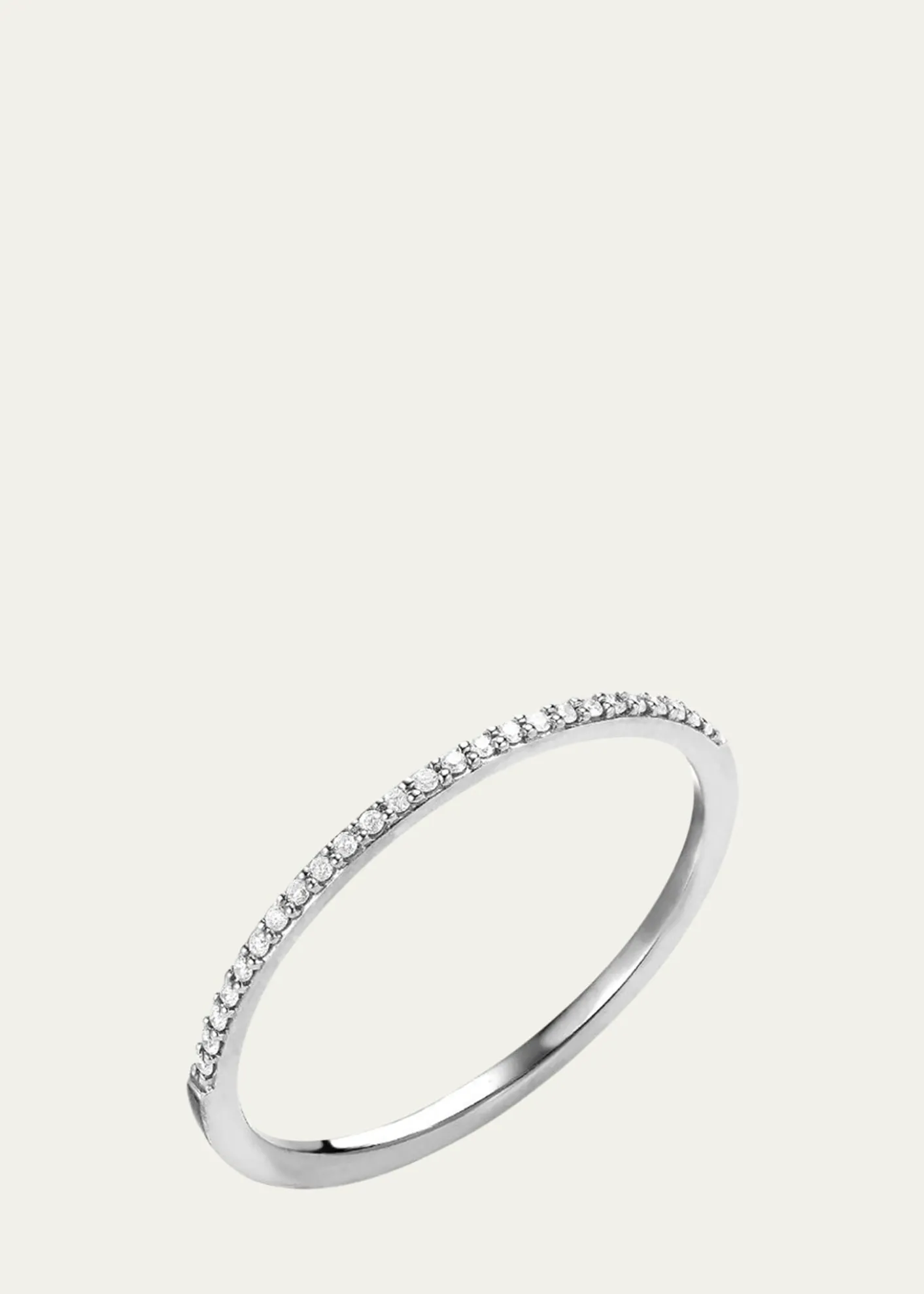 Lana14K Gold Thin Flawless Diamond Stack Ring