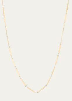 Lana14K Multi Solo Diamond Fancy Link Necklace