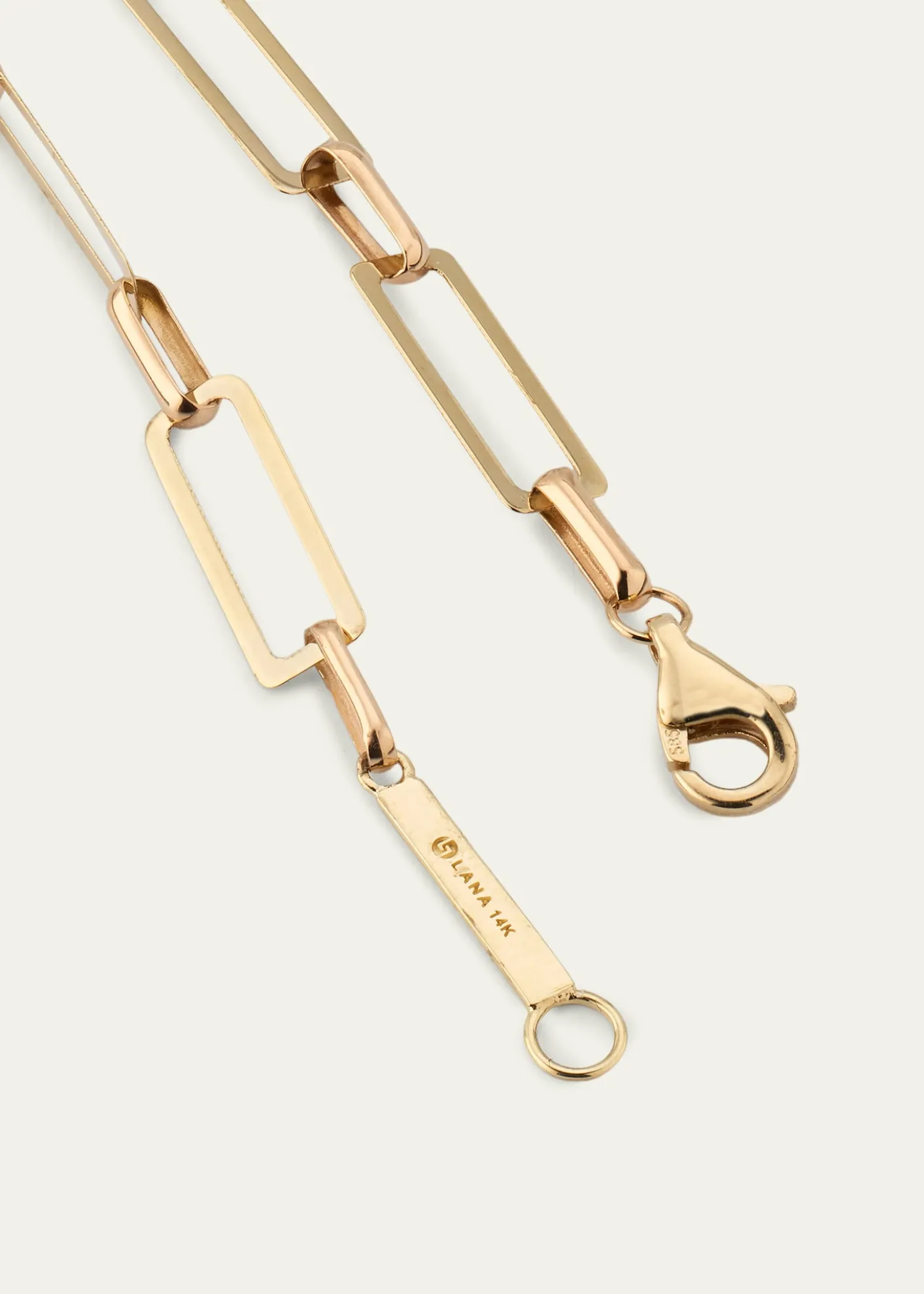 Lana14K Paperclip Chain Necklace
