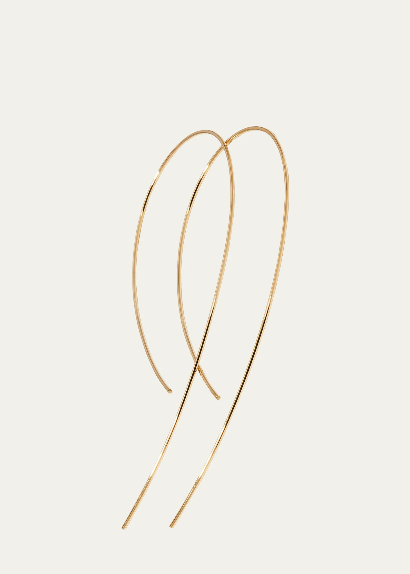 Lana14K White Gold Hooked On Hoop Earrings