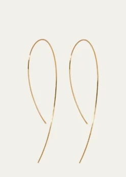 Lana14K White Gold Hooked On Hoop Earrings