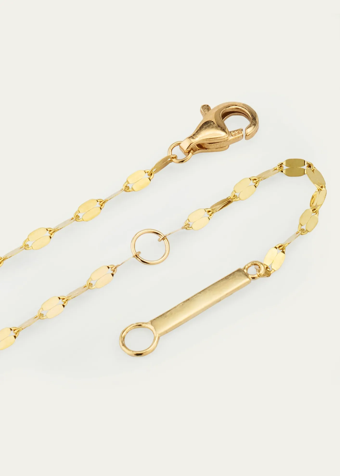 Lana14K Yellow Gold Disc Chain Lariat Crossary Necklace, 18"
