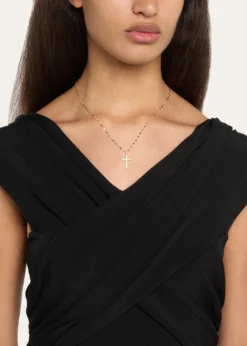 Lana14K Yellow Gold Flawless Everyday Diamond Cross Necklace