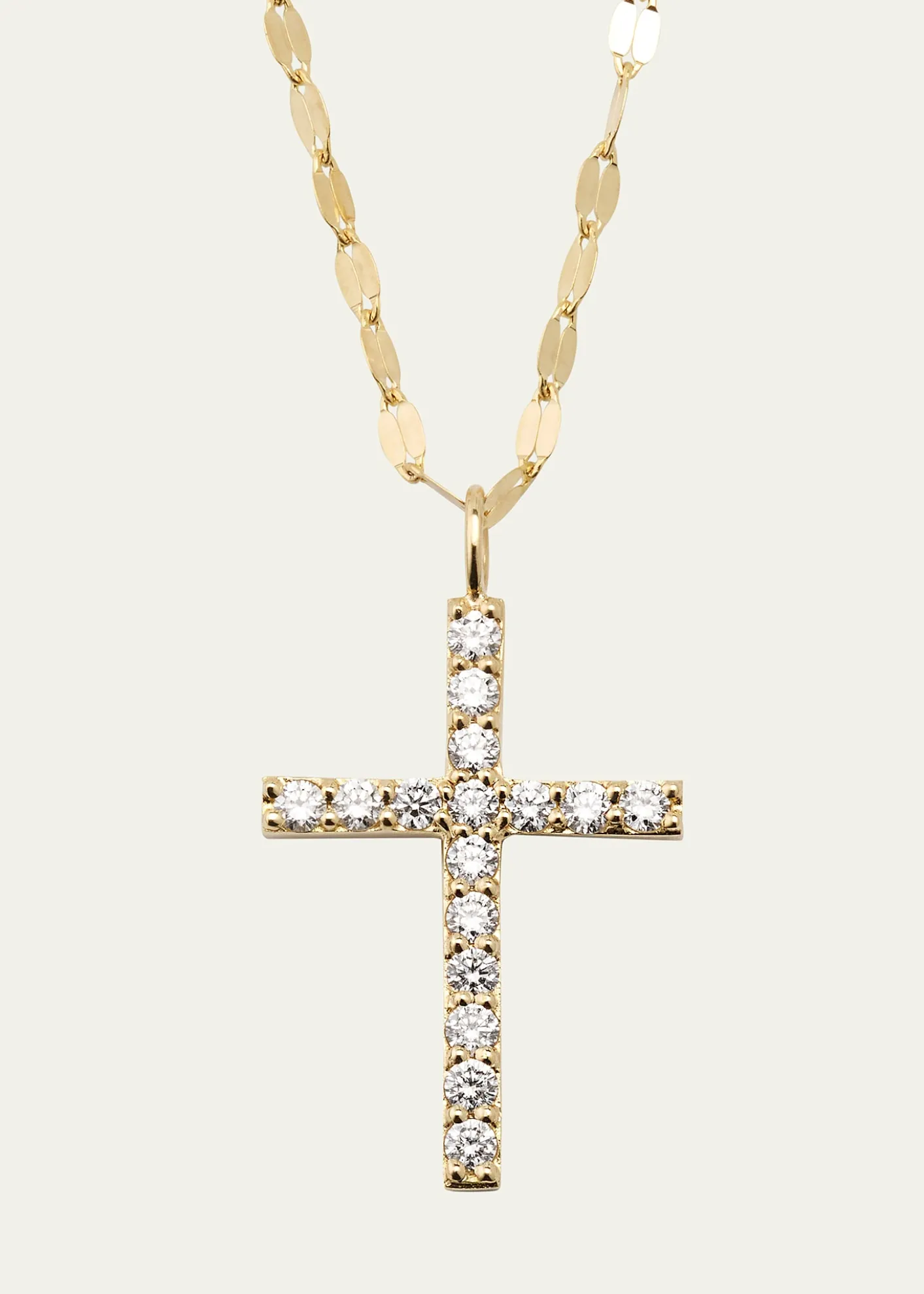 Lana14K Yellow Gold Flawless Everyday Diamond Cross Necklace