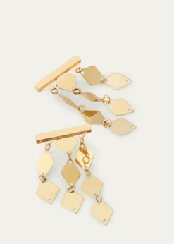 Lana14K Yellow Gold Laser Kite Bar Earrings