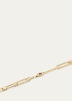 Lana14K Yellow Gold Laser Open Interlocking Rectangle Necklace