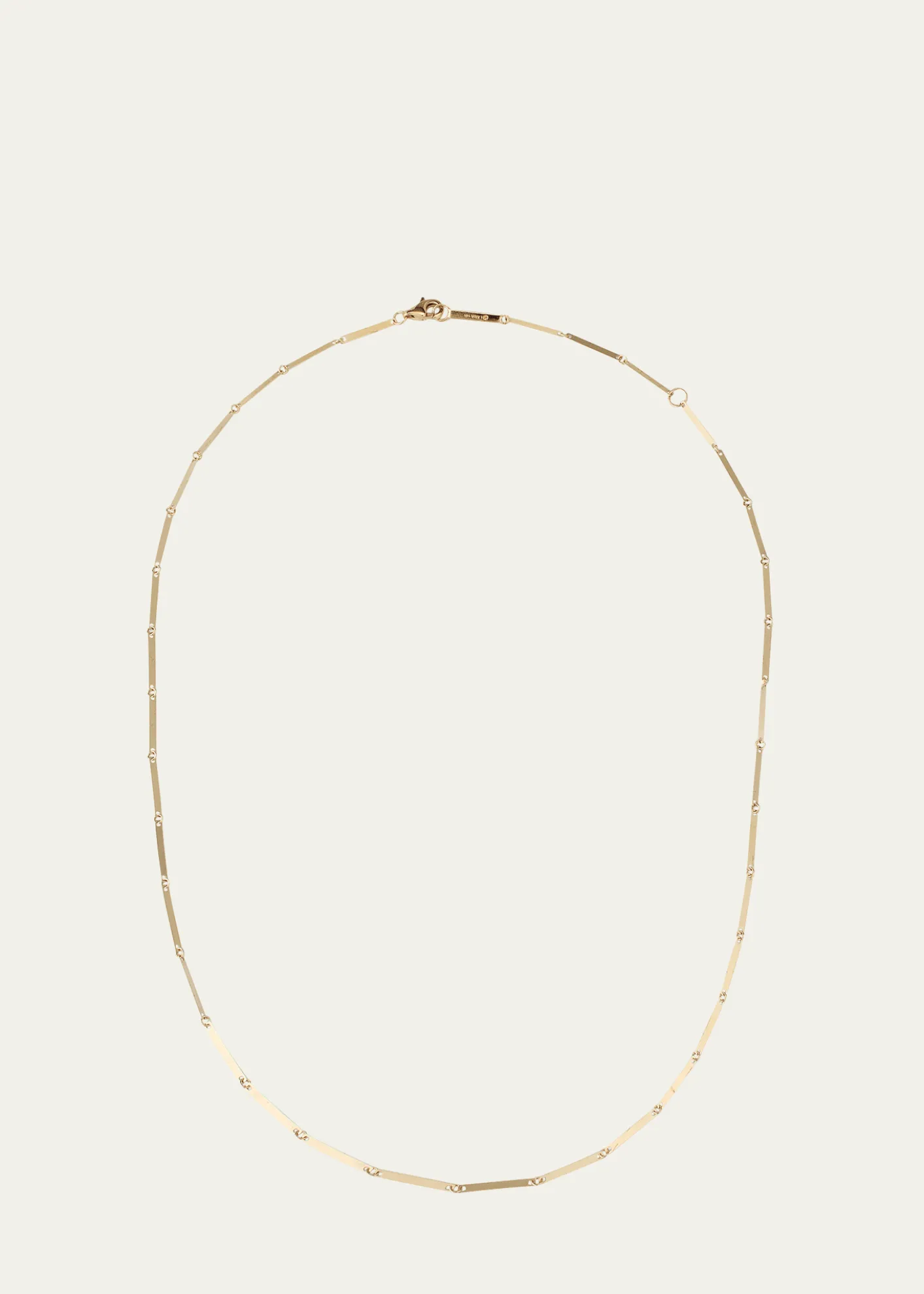 Lana14K Yellow Gold Laser Rectangle Chain Necklace, 18"