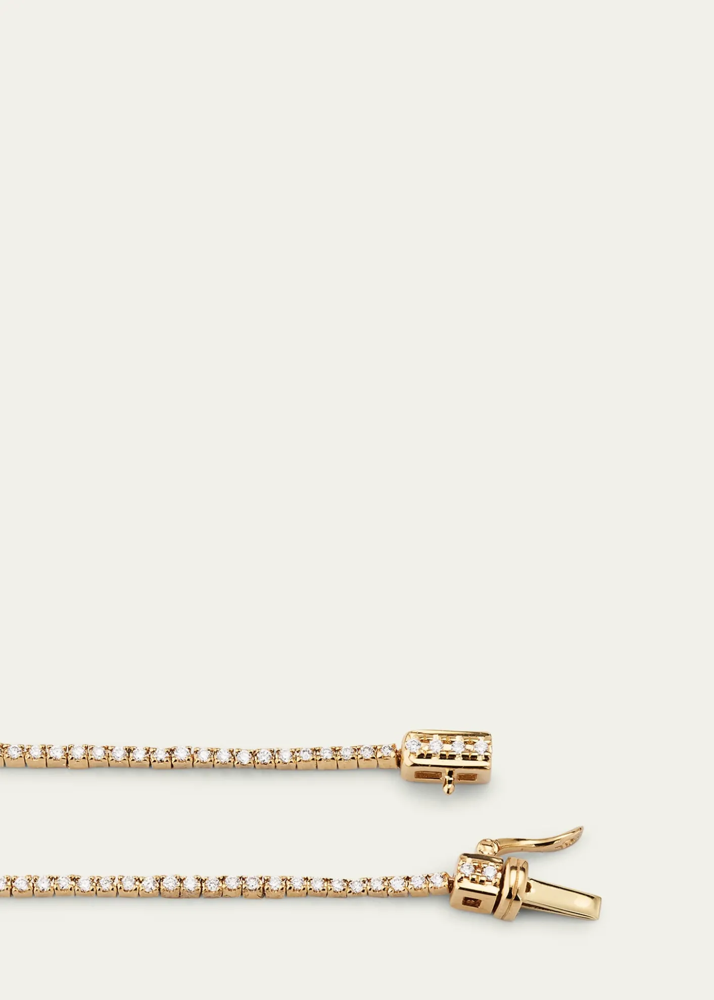 Lana14K Yellow Gold Skinny Tennis Necklace