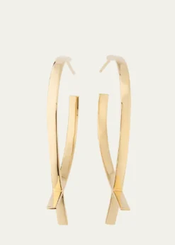 LanaLarge Front-Back Upside-Down Hoop Earrings